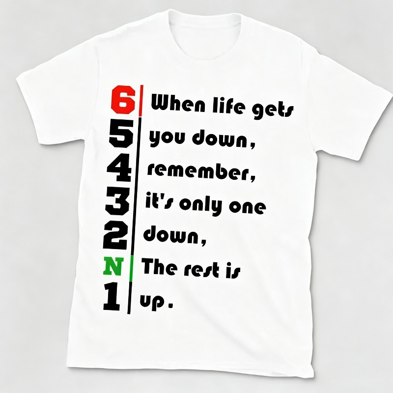 1N23456 T-Shirt mit Lebenszita – Motorcycle Gear Quotes Bewertung und Preis
